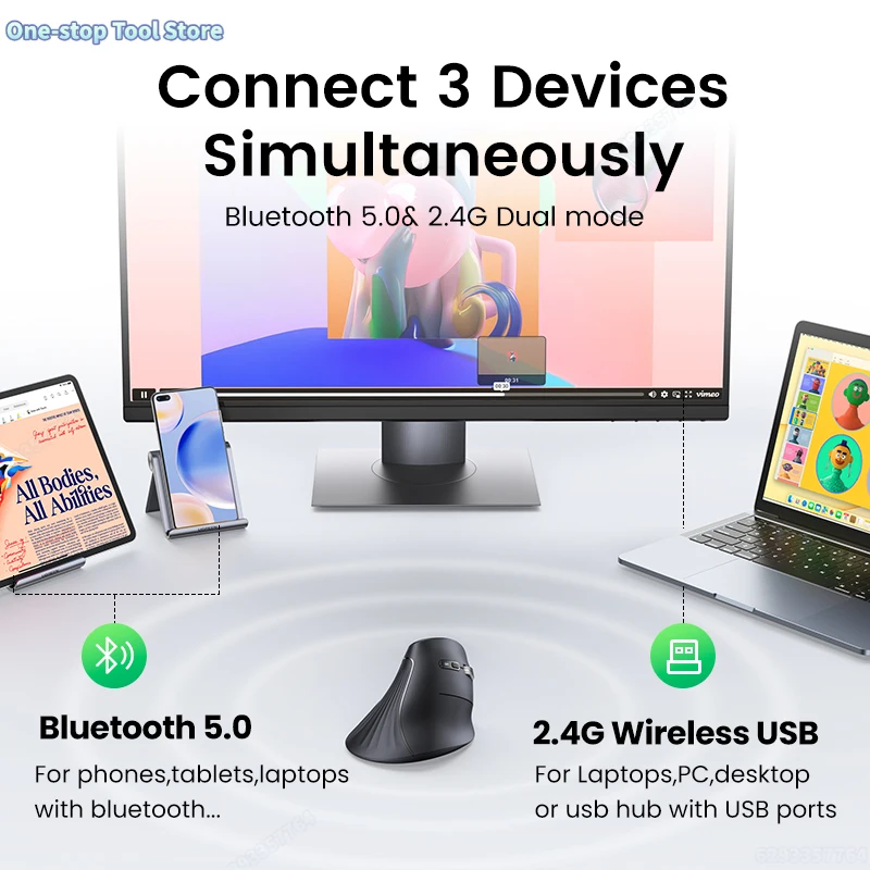 souris sans fil bluetooth 5.0 2.4g ergonomique 4000dpi 6 boutons muets pour macbook tablette ordinateurs portables ordinateur pc souris souris sans fil bluetooth 5.0 2.4g ergonomique 4000dpi 6 boutons muets pour macbook tablette ordinateurs portables ordinateur pc souris