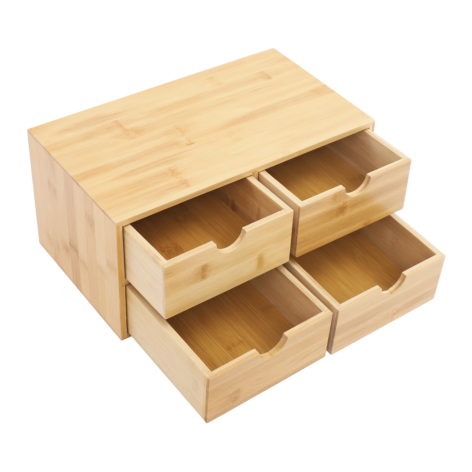 organisateur de bureau en bambou, mini tiroir de bureau en bambou, boîte de rangement pour bureau et maison, aucun assemblage requis organisateur de bureau en bambou, mini tiroir de bureau en bambou, boîte de rangement pour bureau et maison, aucun assemblage requis
