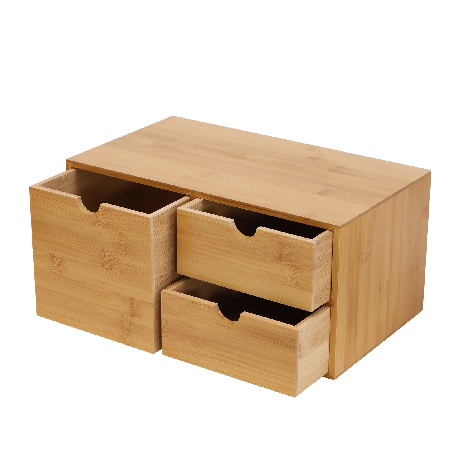 organisateur de bureau en bambou, mini tiroir de bureau en bambou, boîte de rangement pour bureau et maison, aucun assemblage requis organisateur de bureau en bambou, mini tiroir de bureau en bambou, boîte de rangement pour bureau et maison, aucun assemblage requis